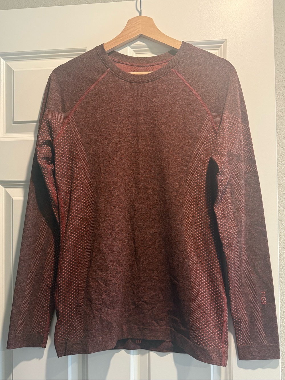 Figs under scrub long sleeve top